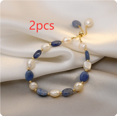Freshwater Pearl Crystal Bracelet For Women
