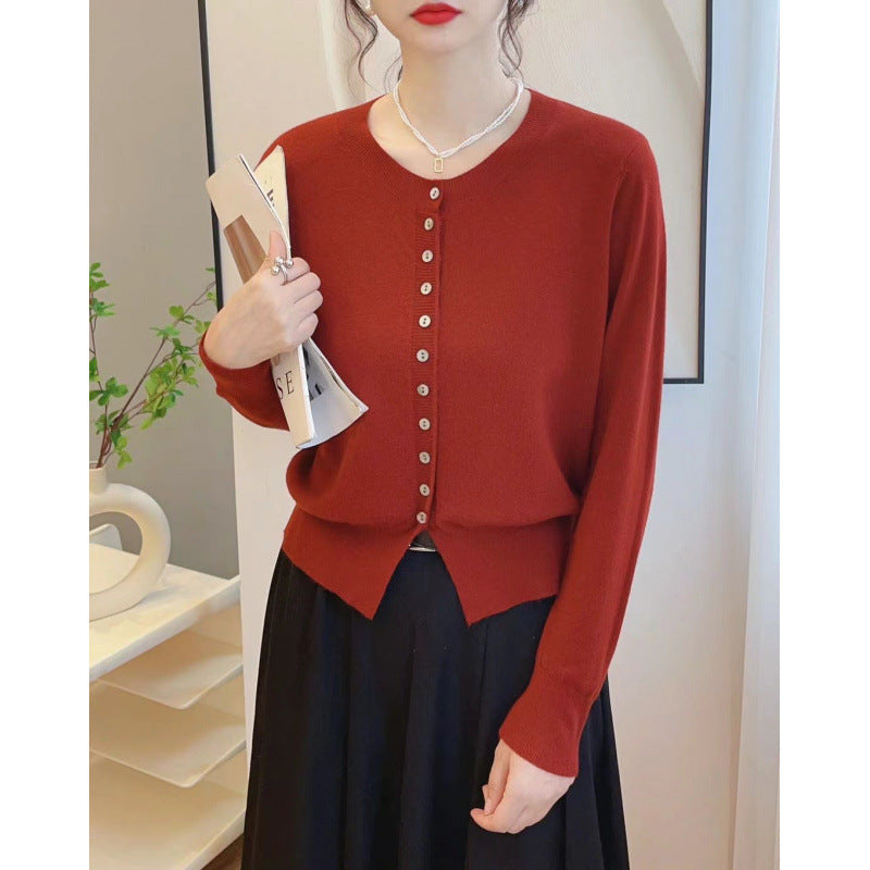 Autumn Classic Style Knitted Sweater Small Cardigan Women