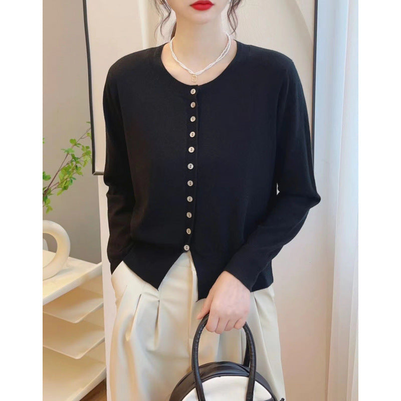 Autumn Classic Style Knitted Sweater Small Cardigan Women