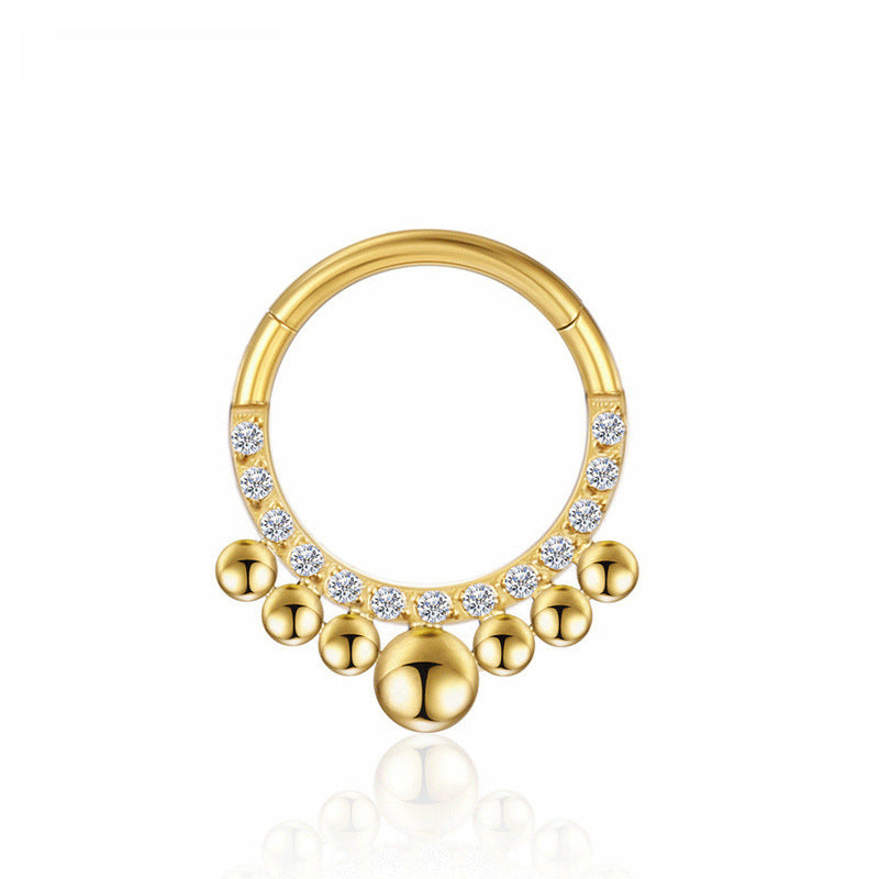 Piercing Jewelry Zircon Nose Ring Closure Ring