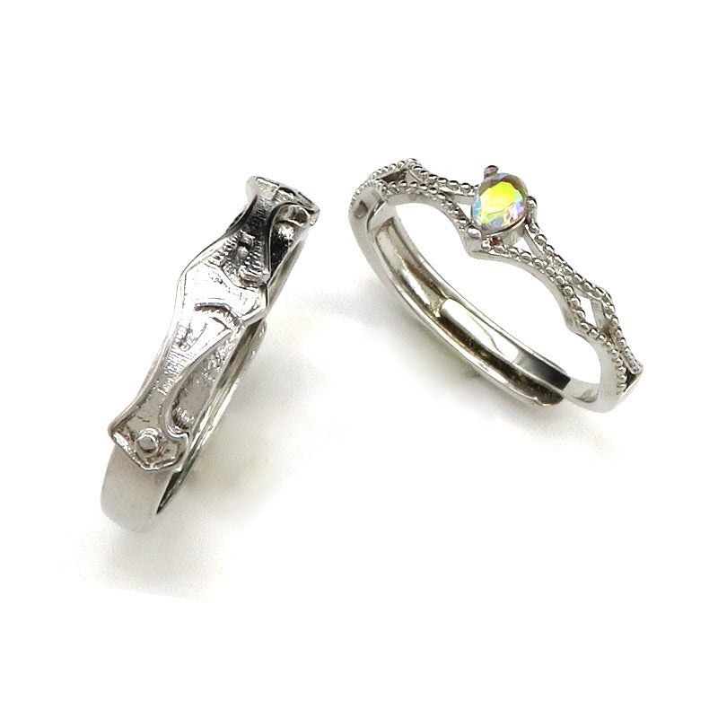 Couple Rings Simple Adjustable Men's And Women's