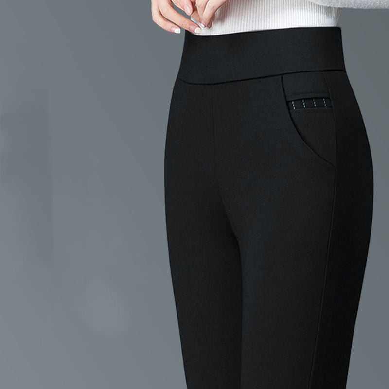 Women Wear Elastic Waist Stretch Long Pants