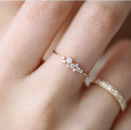Fast Fashion Wholesale Of 9 Rhinestone Crystal Rings