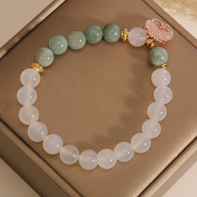 Emerald Agate Crystal Bracelet For Women