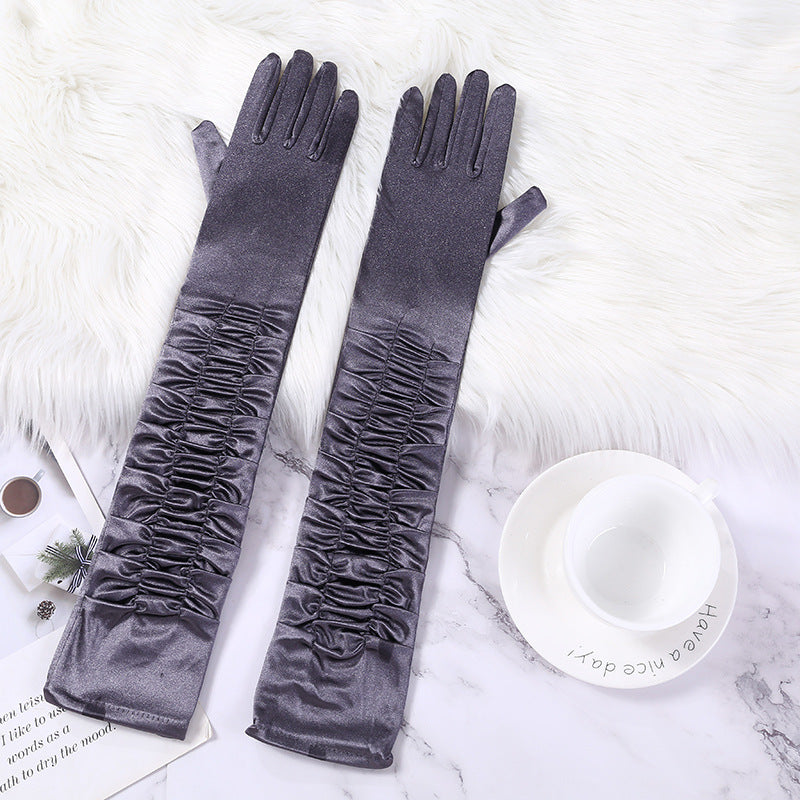 Performance Singer Long Lengthened Gloves For Women