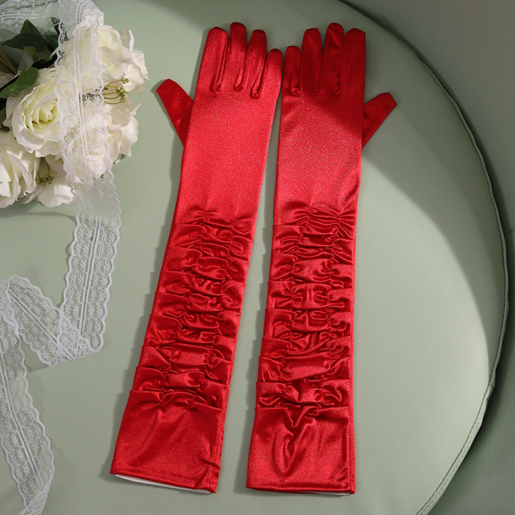 Performance Singer Long Lengthened Gloves For Women
