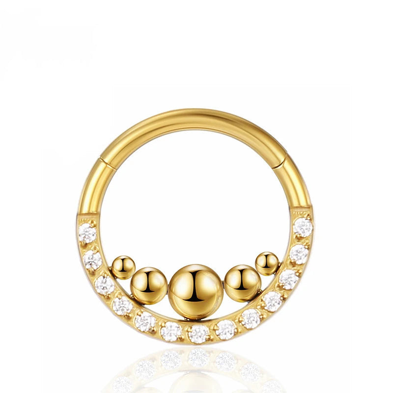 Piercing Jewelry Zircon Nose Ring Closure Ring