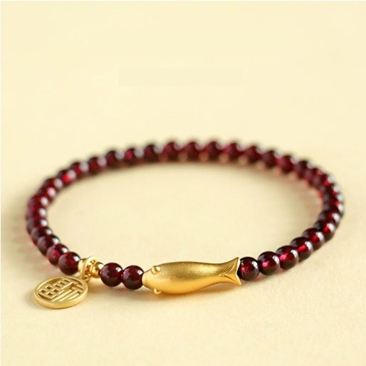 Gourd Bracelet Simple Garnet Bracelet For Women