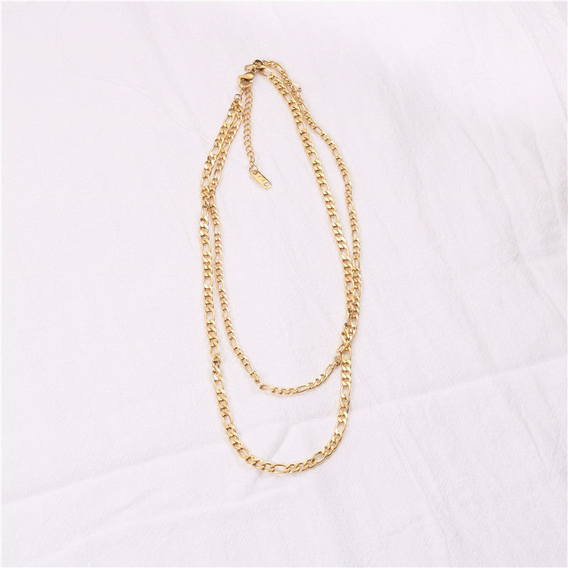 Fashionable Double Layered Necklace For Women