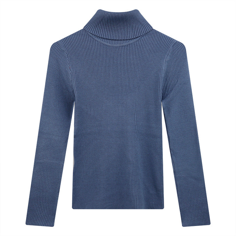 Thickening Inner Wear Skinny Versatile Long Sleeve Thermal Turtleneck Sweater For Women