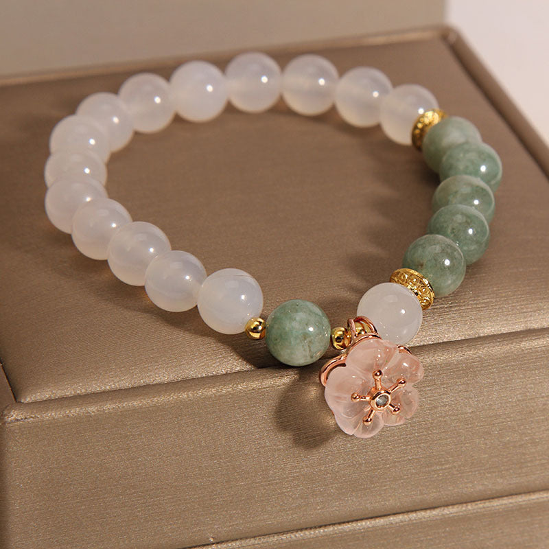 Emerald Agate Crystal Bracelet For Women