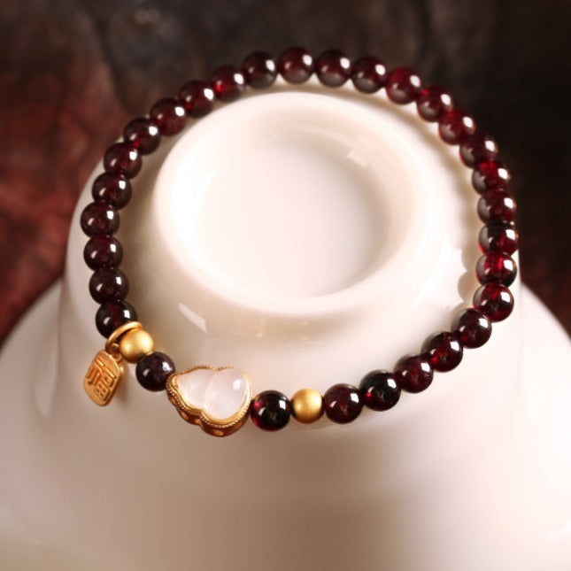 Gourd Bracelet Simple Garnet Bracelet For Women