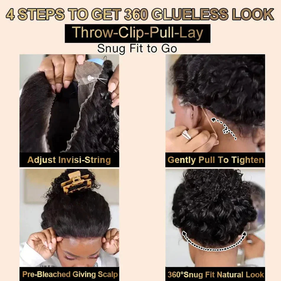 Deep Wave Strap Snug Fit Wig