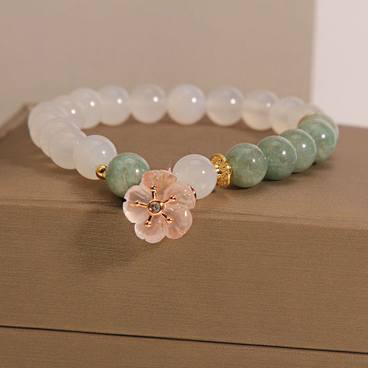 Emerald Agate Crystal Bracelet For Women