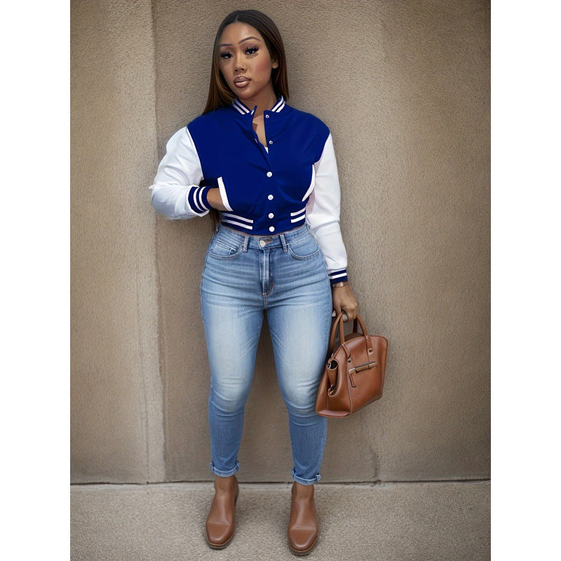 Women's Baseball Uniform Sports Coat Jacket