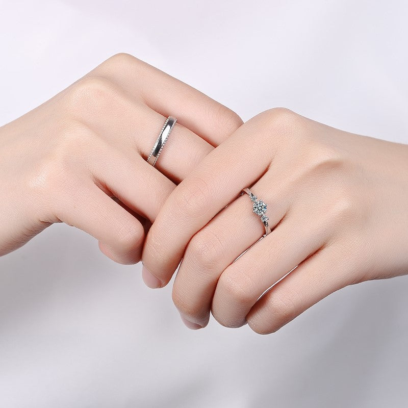 Love At First Sight Diamond-set Couple Rings