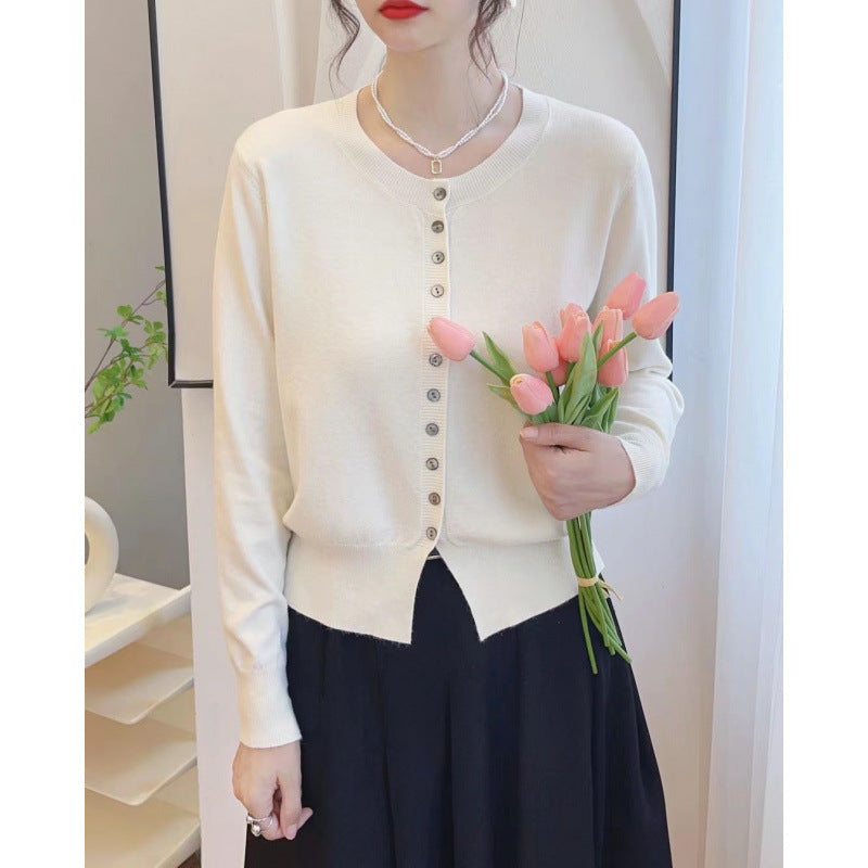 Autumn Classic Style Knitted Sweater Small Cardigan Women