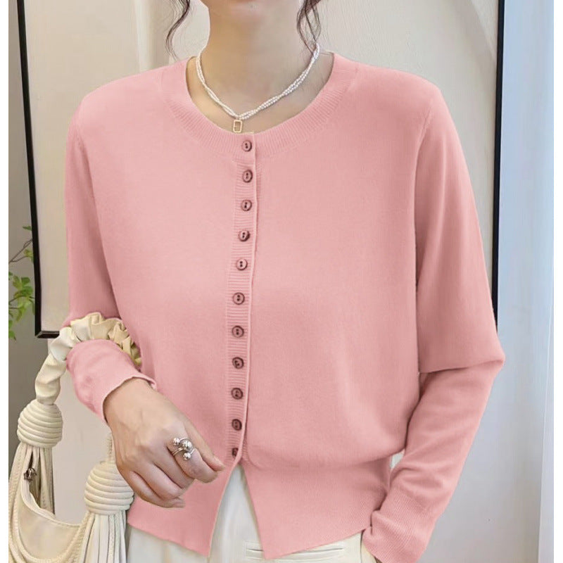 Autumn Classic Style Knitted Sweater Small Cardigan Women
