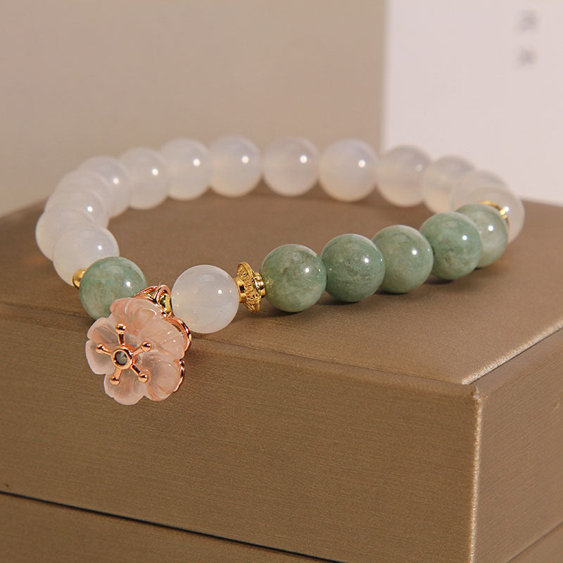 Emerald Agate Crystal Bracelet For Women