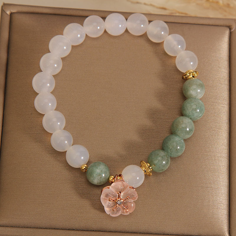 Emerald Agate Crystal Bracelet For Women