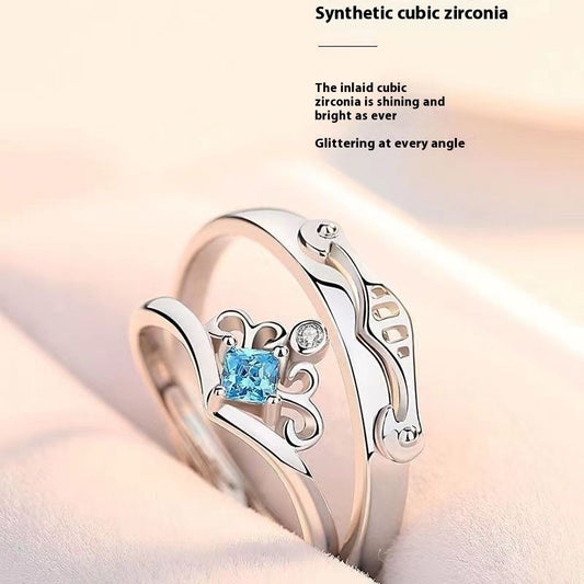 Knight And Princess Ring Couple Couple Rings