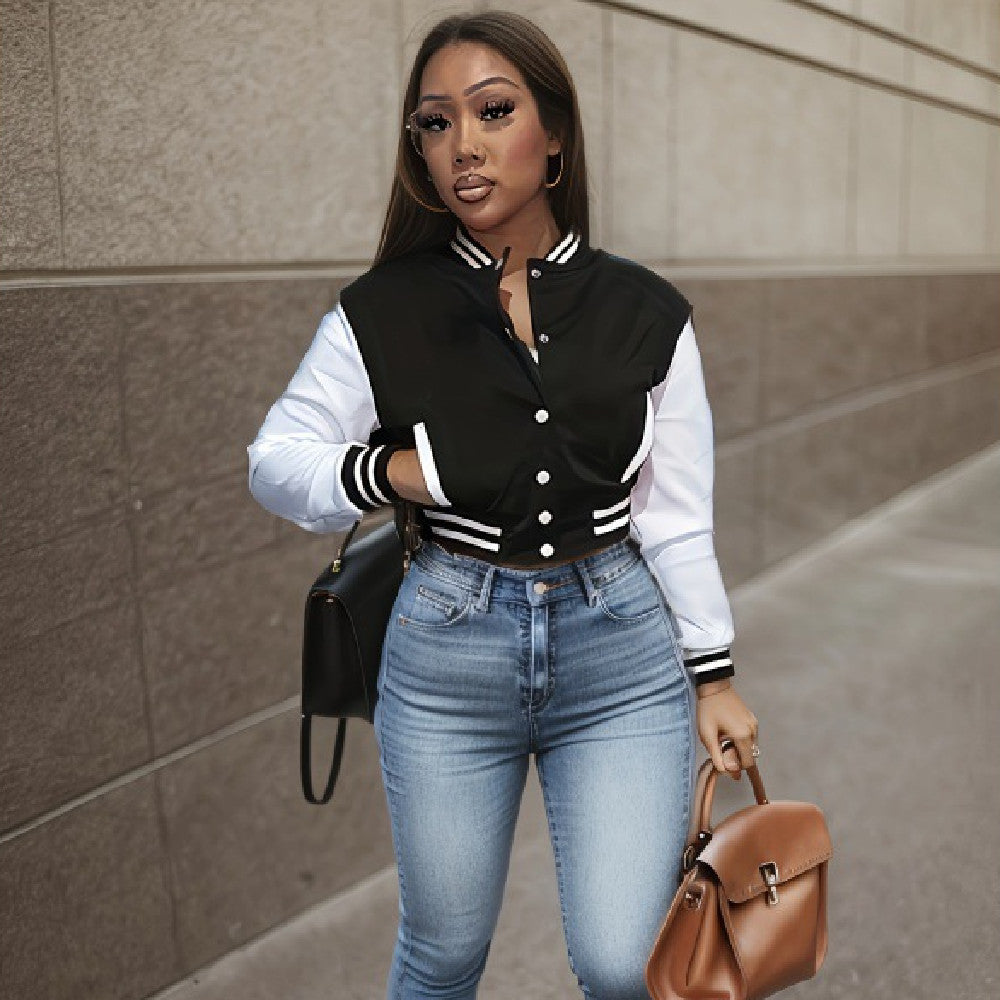 Women's Baseball Uniform Sports Coat Jacket