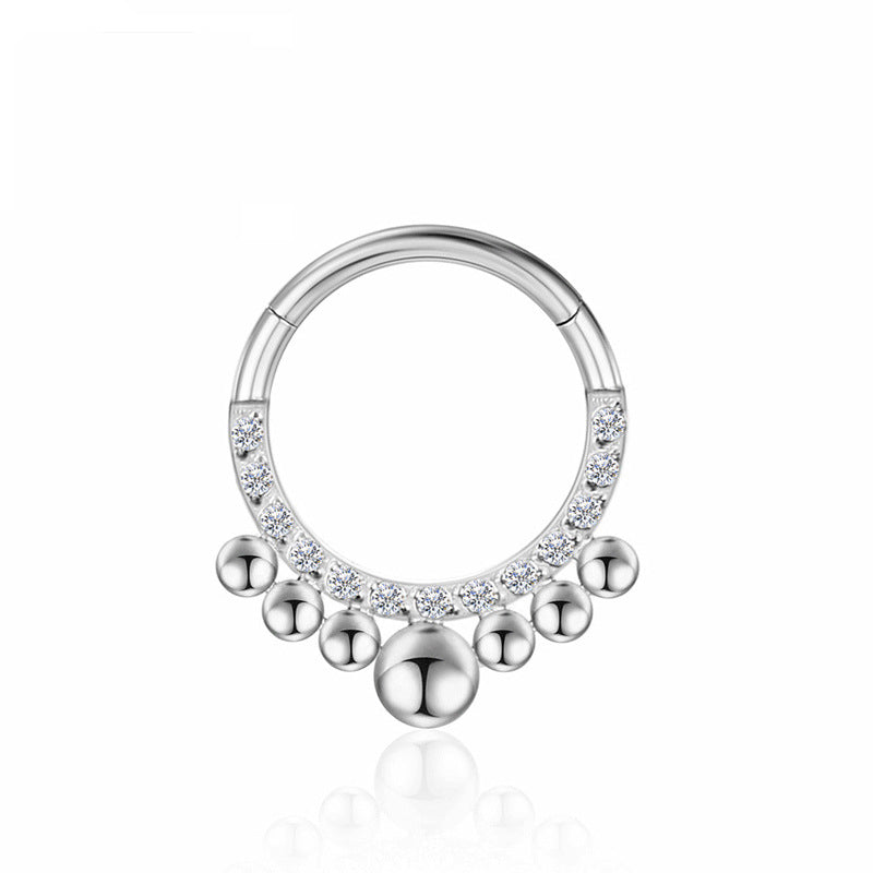 Piercing Jewelry Zircon Nose Ring Closure Ring