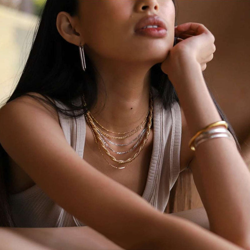 Fashionable Double Layered Necklace For Women